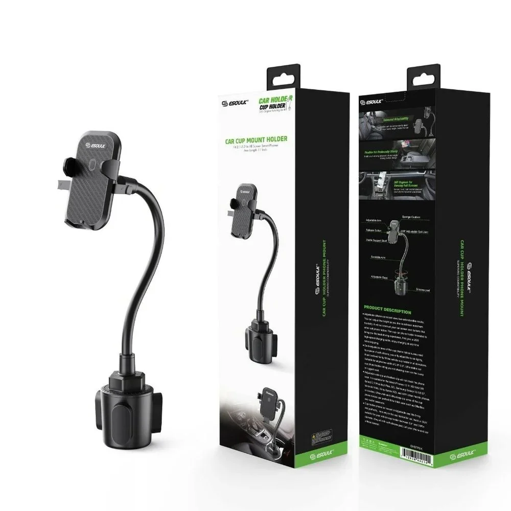 NEW Esoulk Strong Phone Universal Cup Holder Mount 11 Inch Flexible Gooseneck